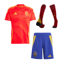 [Super Replica] Spain Home Full Kit(Jersey+Shorts+Socks) Euro 2024